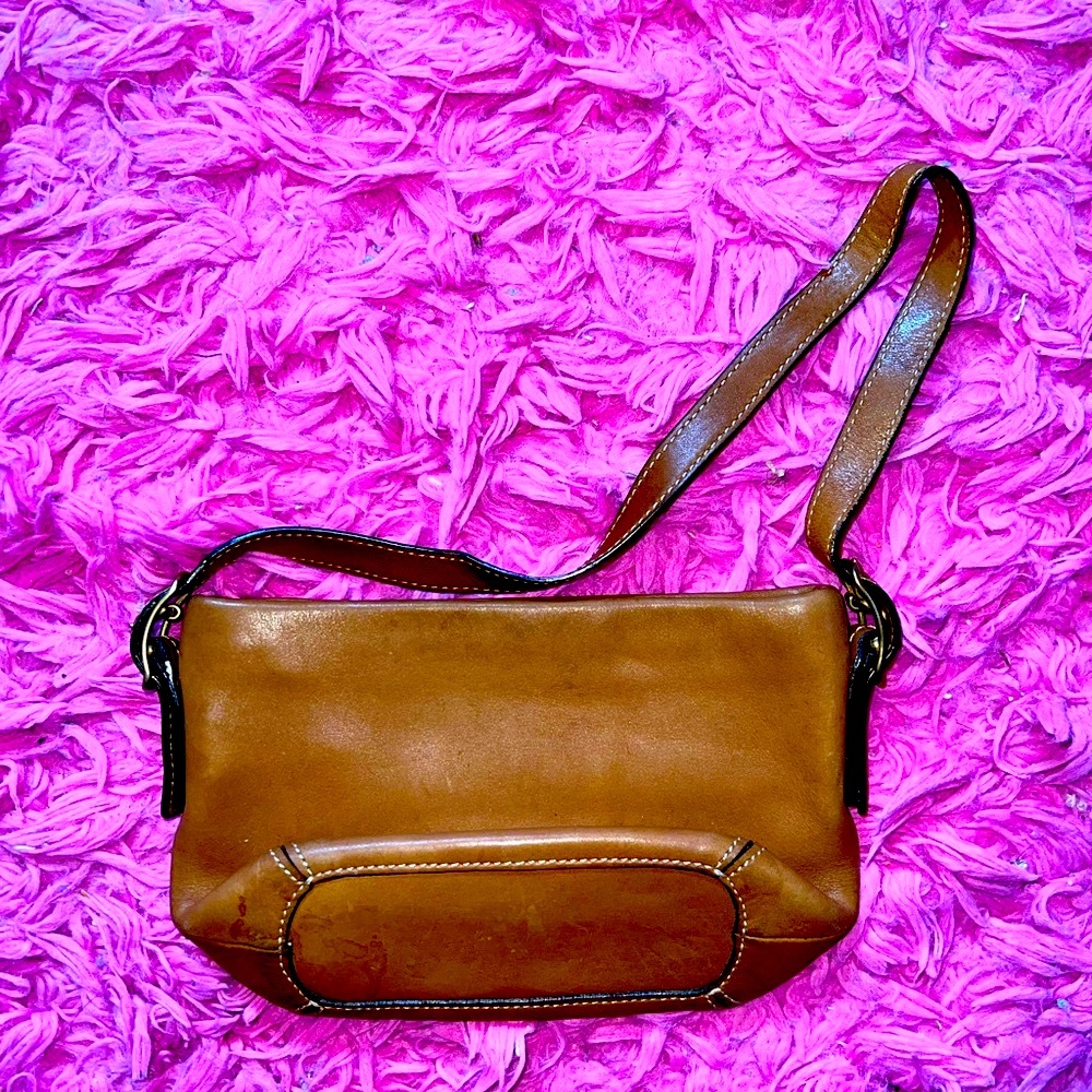 Vintage mini brown coach bag